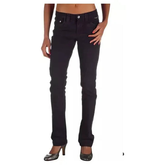 Ungaro Fever Blue Cotton Women's Pants