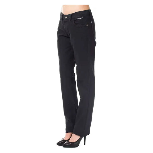 Ungaro Fever Blue Cotton Women's Pants