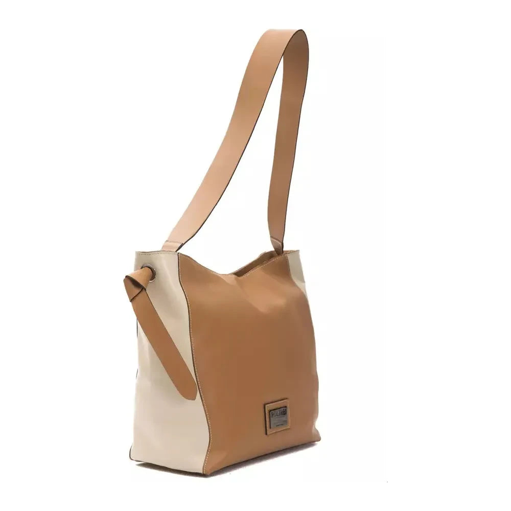 Pompei Donatella Brown Leather Women Shoulder Bag Pompei Donatella