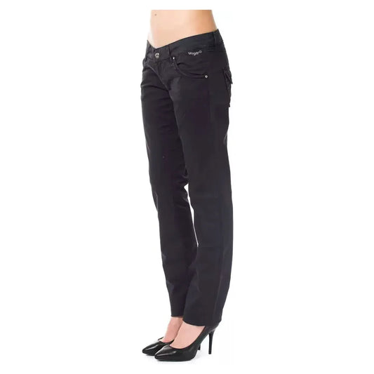 Ungaro Fever Blue Cotton Women's Pant