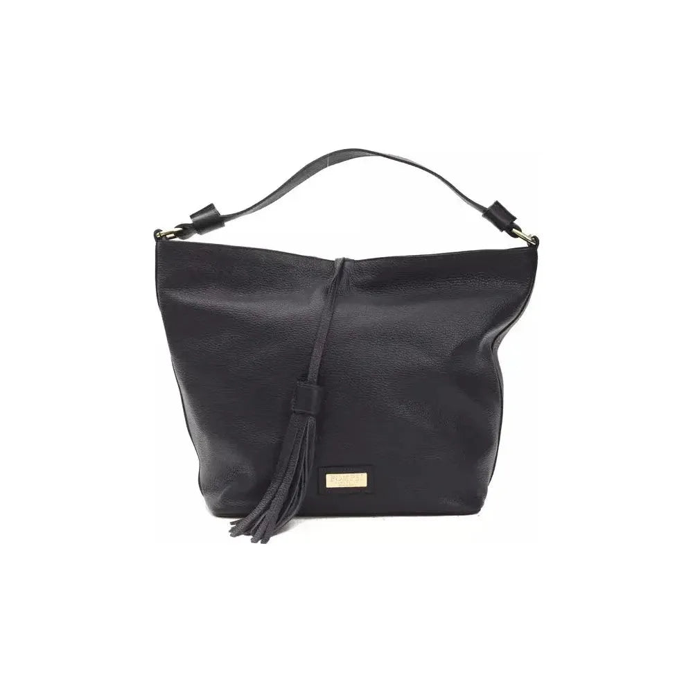 Pompei Donatella Gray Leather Women Shoulder Bag WOMAN SHOULDER BAGS