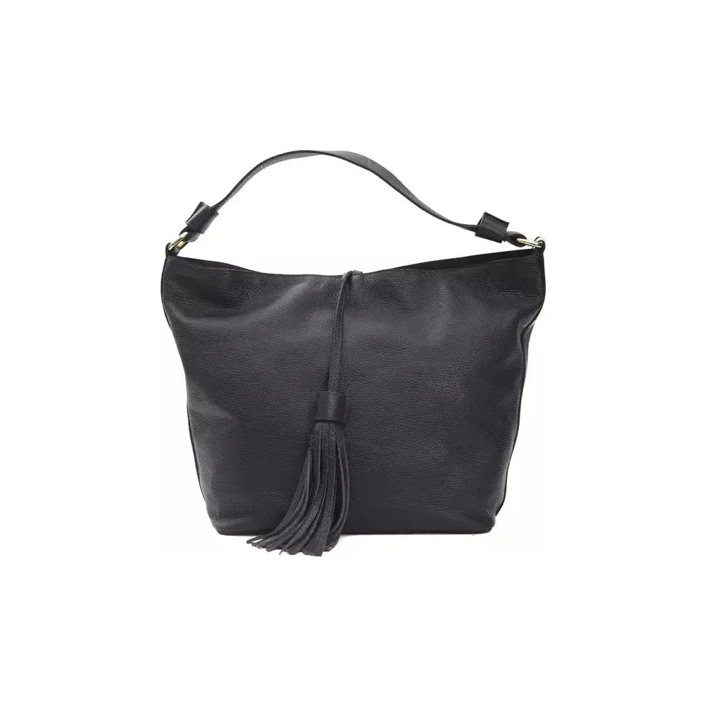 Pompei Donatella Gray Leather Women Shoulder Bag WOMAN SHOULDER BAGS