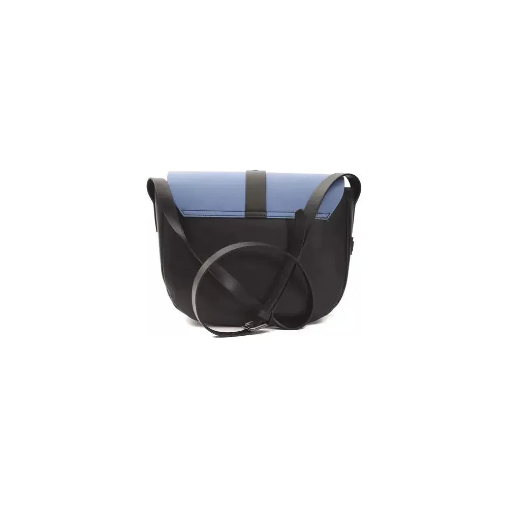 别致的蓝色皮革斜挎包