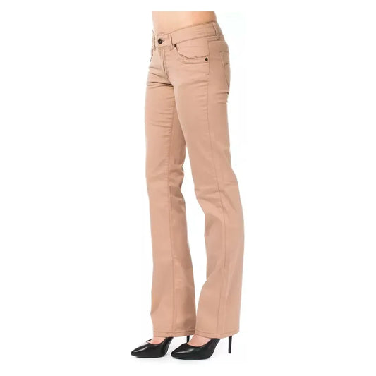 Ungaro Fever Beige Cotton Women Pants Ungaro Fever