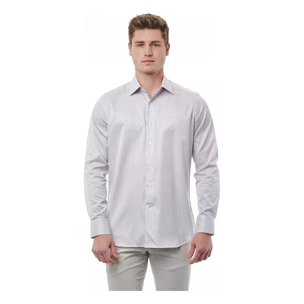 Bagutta White Cotton Men Shirt Bagutta