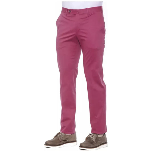 PT Torino Fuchsia Cotton Mens Trouser Jeans & Pants PT Torino