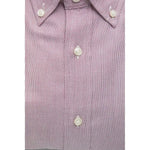 Robert Friedman Red Cotton Men Shirt Robert Friedman Gray
