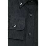 Robert Friedman Black Cotton Men Shirt