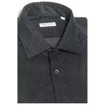 Robert Friedman Black Cotton Men Shirt