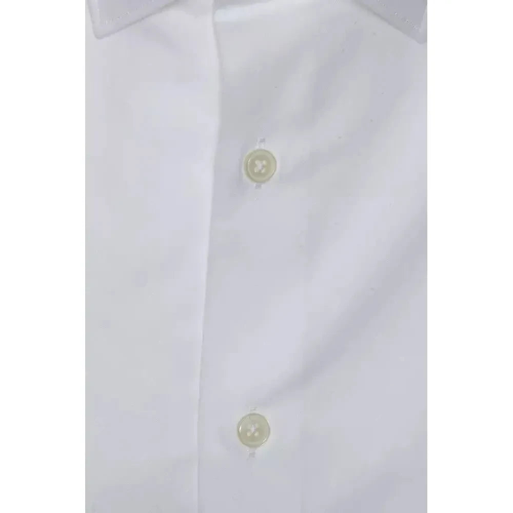 Robert Friedman White Cotton Men Shirt Robert Friedman