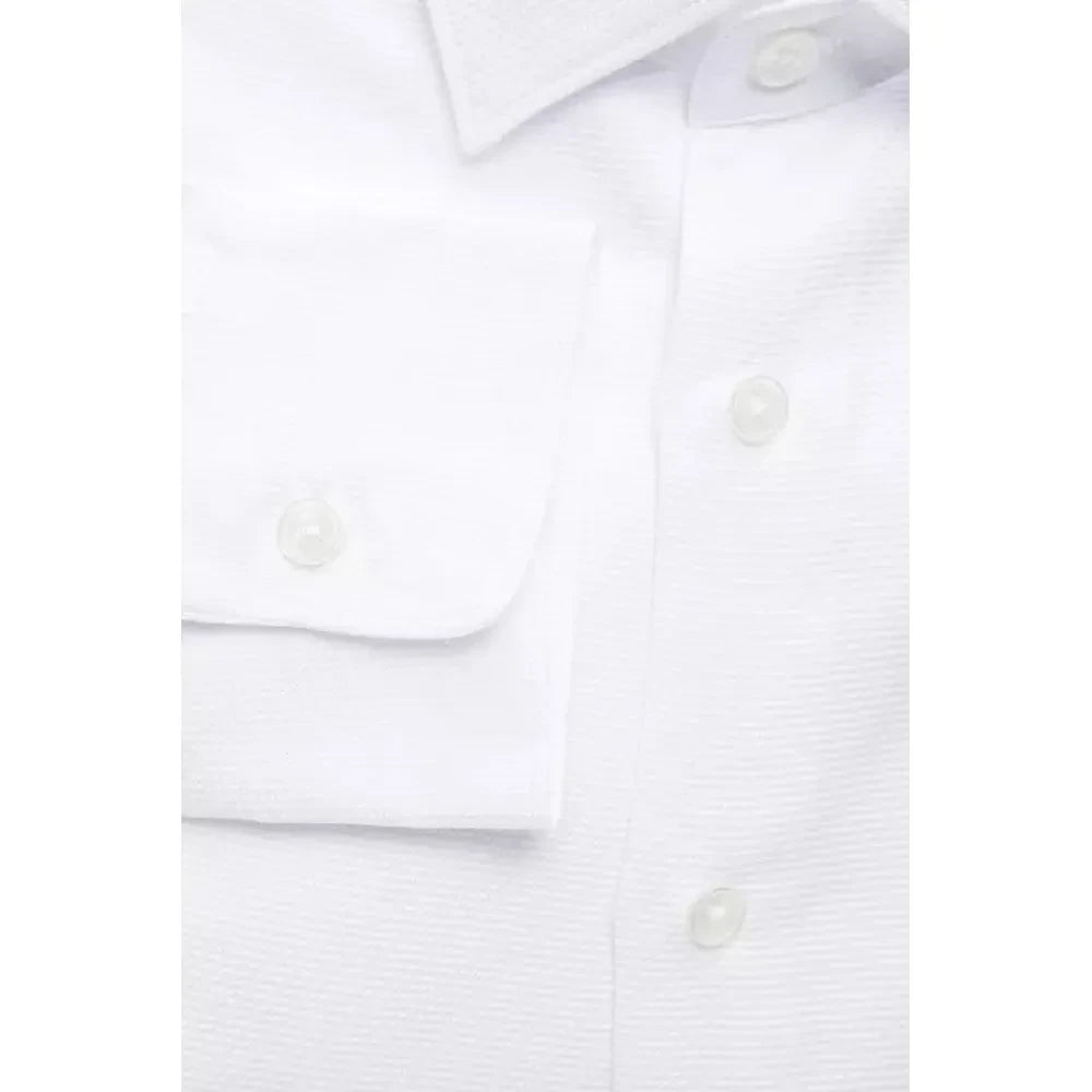 Robert Friedman White Cotton Men Shirt Robert Friedman