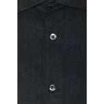 Robert Friedman Black Cotton Men Shirt