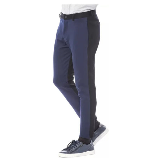 Verri Blue Viscose Men Pant Jeans & Pants Verri