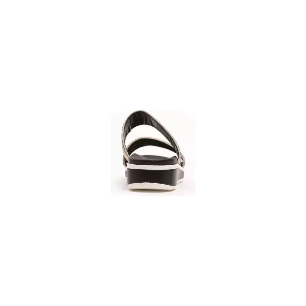 Péché Originel Silver Textile Women Sandal