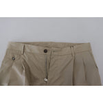 Dolce & Gabbana Beige Cotton Slim Fit Men Pants