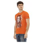 Trussardi Action Orange Cotton Men T-Shirt