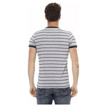 Trussardi Action Gray Cotton Men T-Shirt