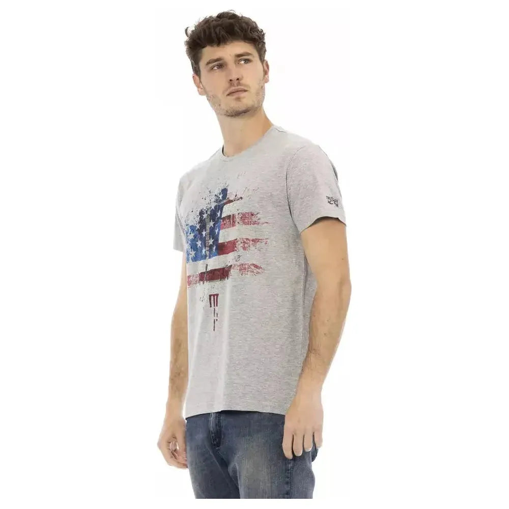 Trussardi Action Gray Cotton Men's T-Shirt