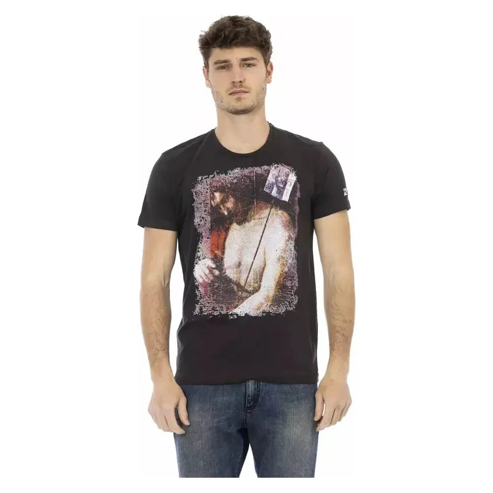 Trussardi Action Black Cotton Men's T-Shirt