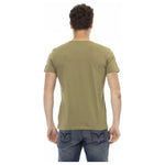Trussardi Action Green Cotton Men T-Shirt TR-22765-L