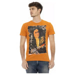 Trussardi Action Orange Cotton Men T-Shirt