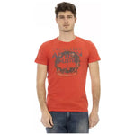 Trussardi Action Red Cotton Men T-Shirt