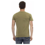 Trussardi Action Green Cotton Men T-Shirt TR-22720-S