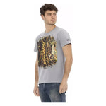 Trussardi Action Gray Cotton Men T-Shirt