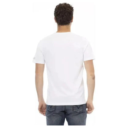 Trussardi Action White Cotton Men T-Shirt