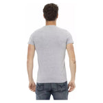 Trussardi Action Gray Cotton Men T-Shirt