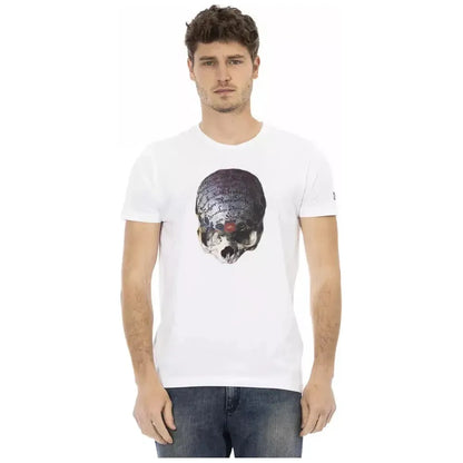 Trussardi Action White Cotton Men T-Shirt