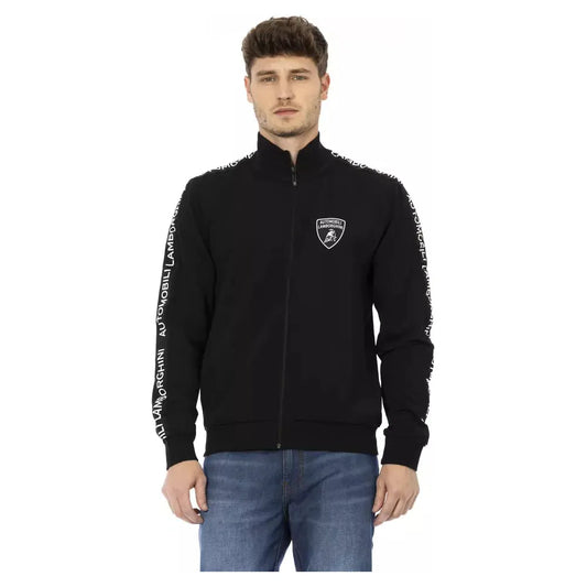 Automobili Lamborghini Black Polyester Men's Sweatshirt Automobili Lamborghini