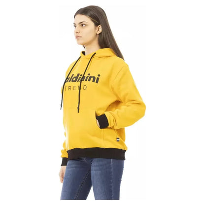Baldinini Trend Yellow Cotton Women Hoodie