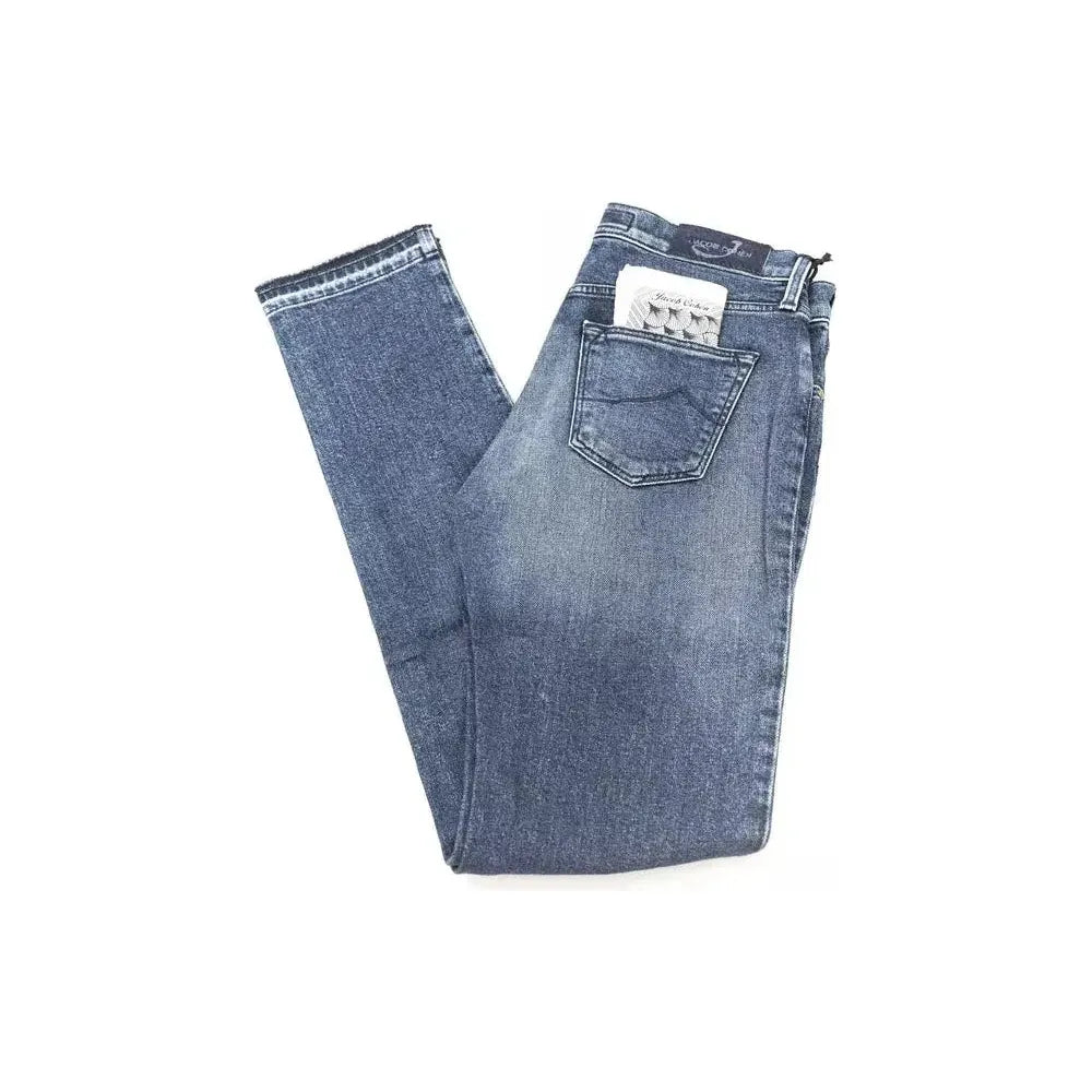 Jacob Cohen Blue Cotton Women's Slim Jeans
