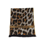 Cavalli Class Brown Wool Men Scarf Scarves