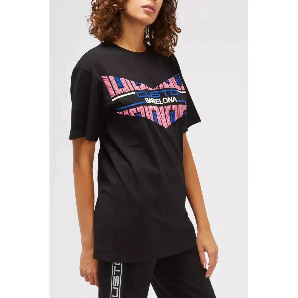 Custo Barcelona Black Cotton Women T-Shirt