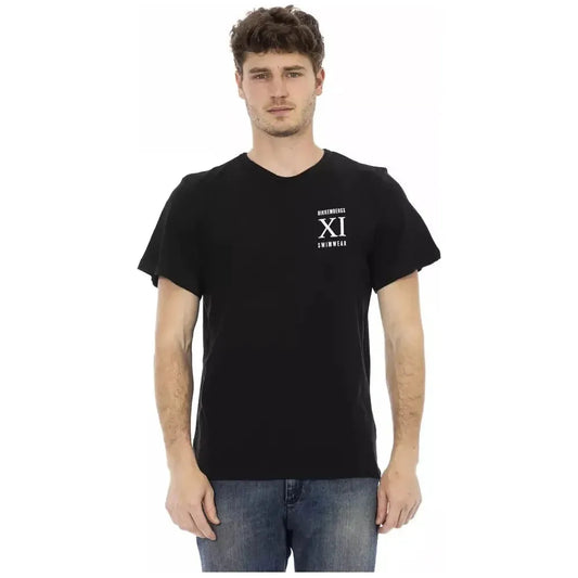 Bikkembergs Black Cotton Men T-Shirt Bikkembergs