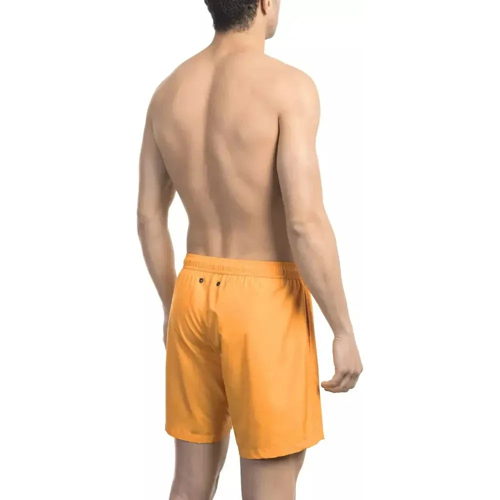 Bikkembergs Orange Polyester Men's Swim Short