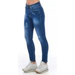 Frankie Morello Blue Denim Women's Jeans