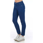 Frankie Morello Blue Cotton Women Skinny Jean