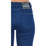 Frankie Morello Blue Cotton Women Skinny Jean