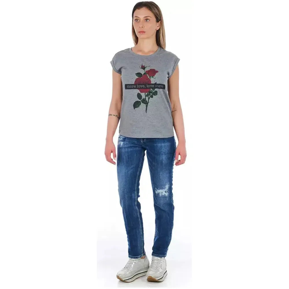 Frankie Morello Blue Cotton Women's Jeans