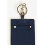 Trussardi Blue Leather Men Badge Holder TR-21582