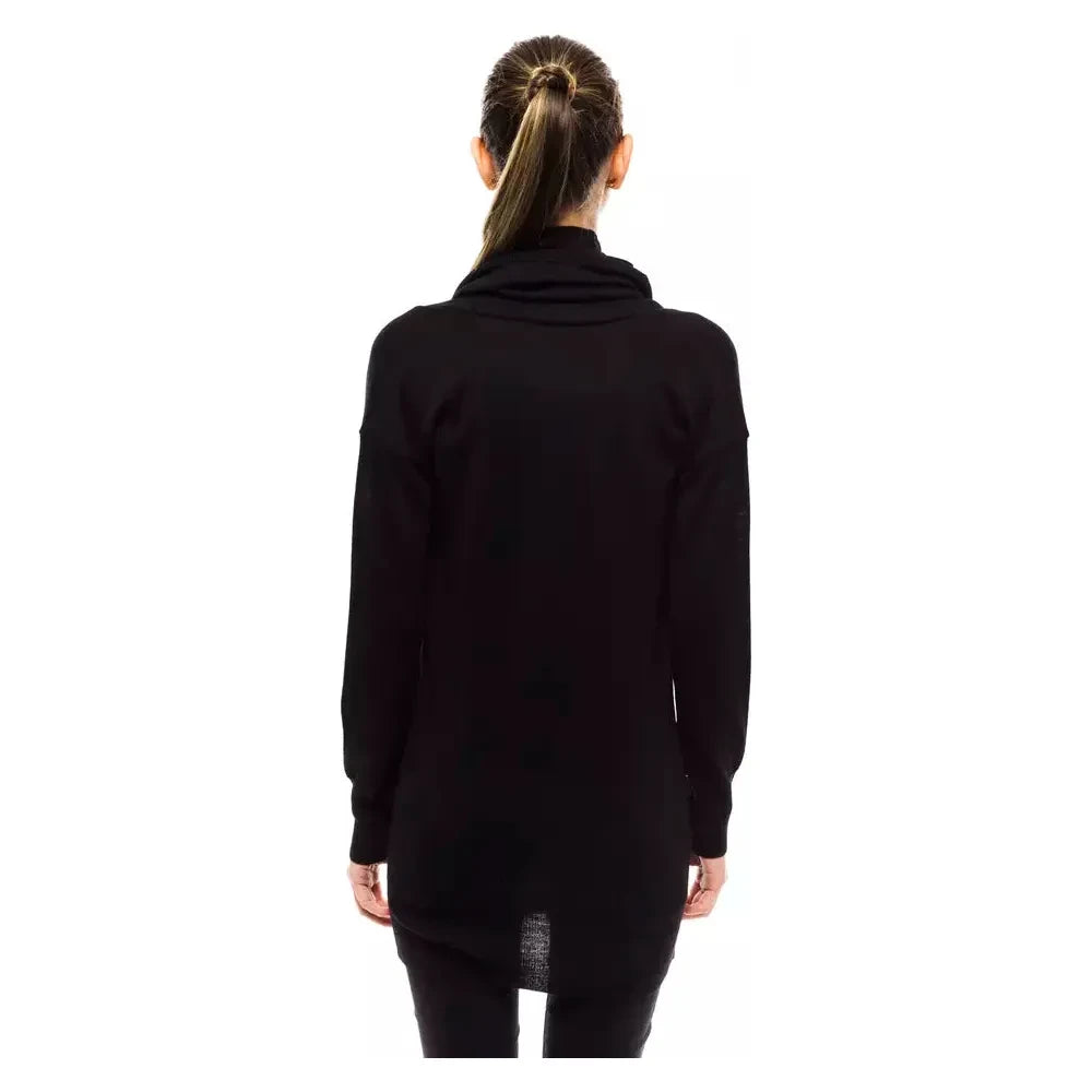 Montana Blu Black Wool Women Sweater