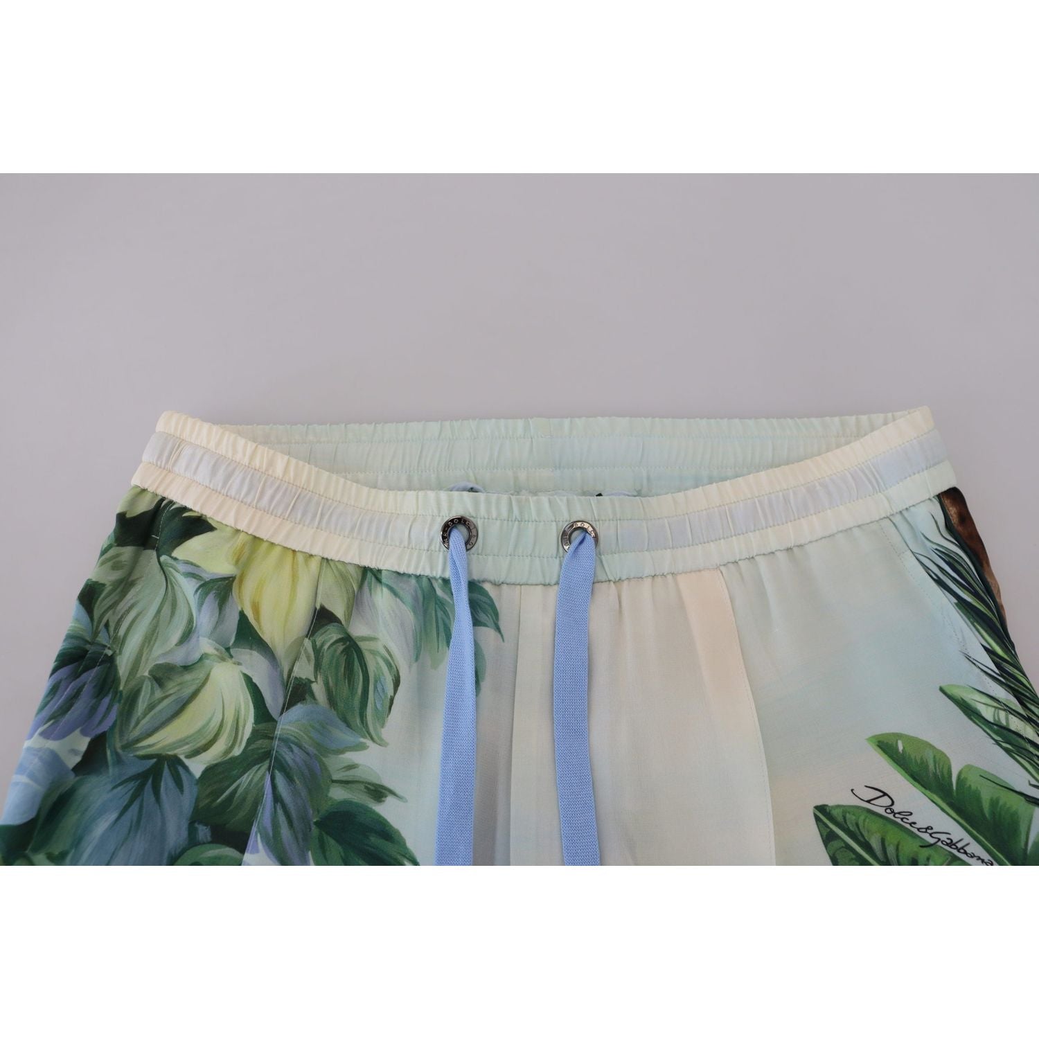 多色真丝个性长裤