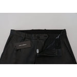 Dolce & Gabbana Black Shiny Stretch Skinny Pants