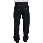 Dolce & Gabbana Black Washed Cotton Men Casual Denim Jeans