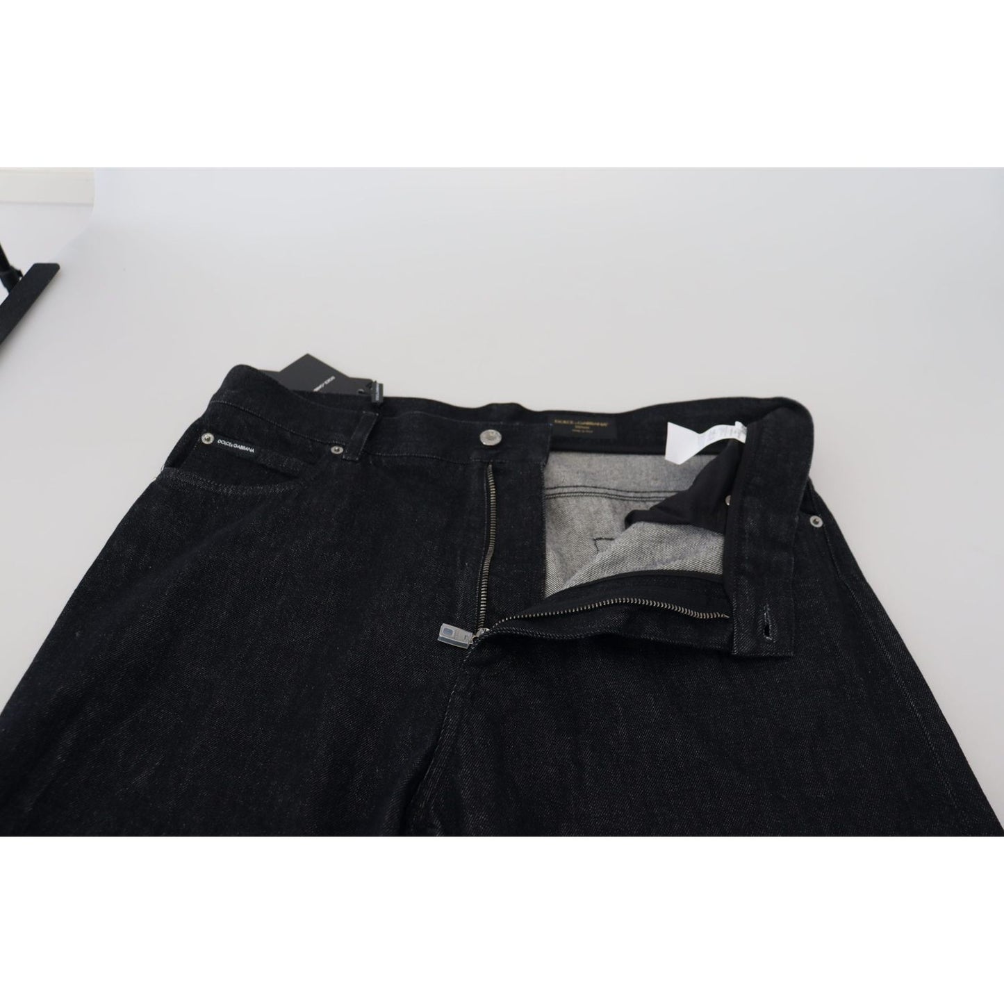 Dolce & Gabbana Black Washed Cotton Men Casual Denim Jeans