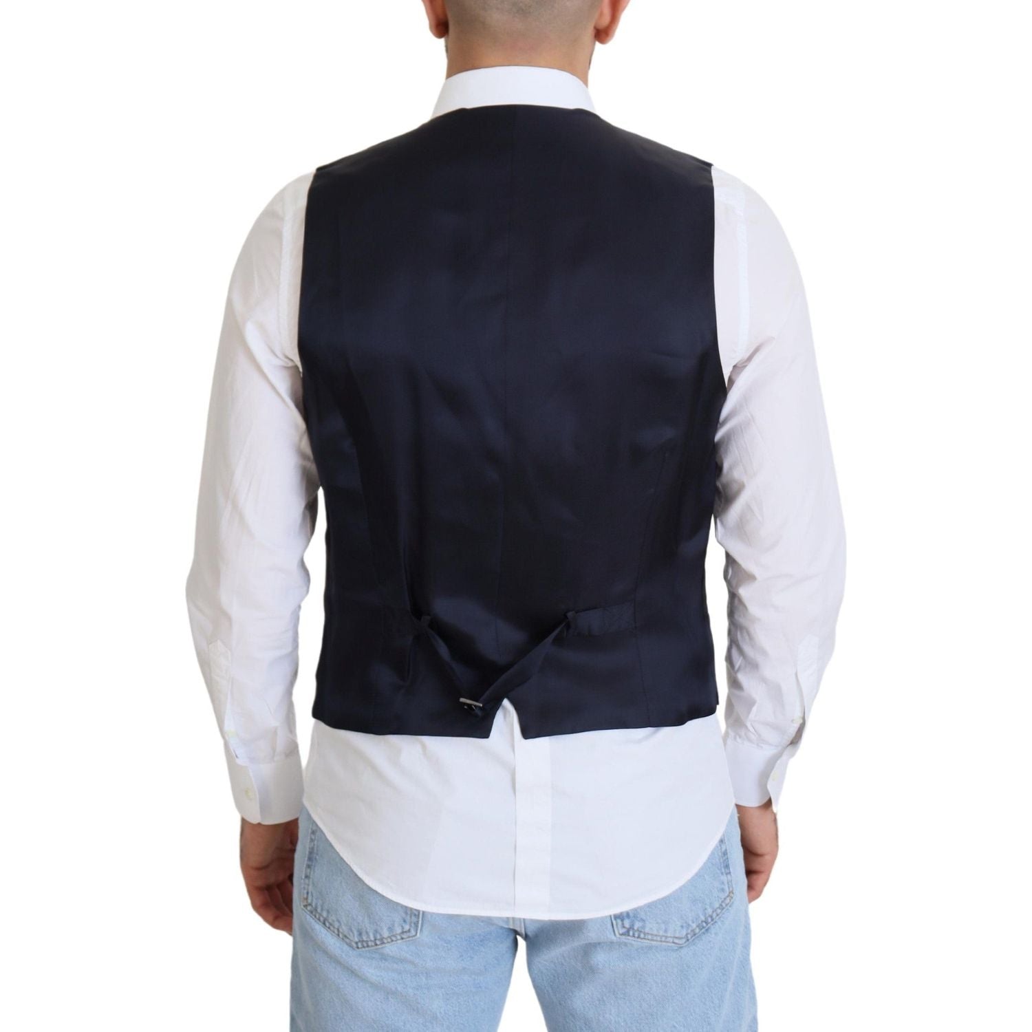 优雅深蓝色礼服背心