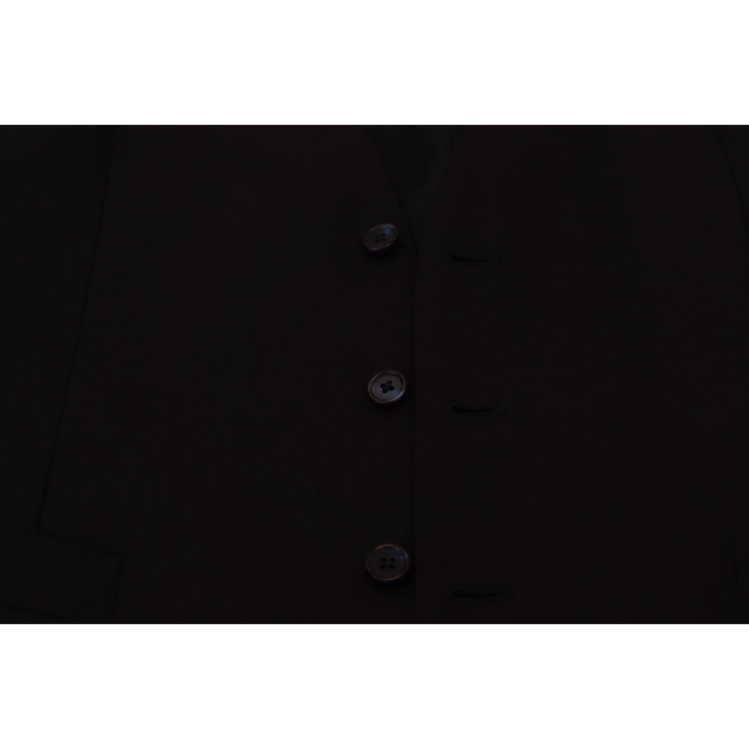 优雅深蓝色礼服背心